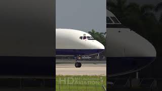 CLASSIC SkyBus DC8F Takeoff at Miami Airport shorts [upl. by Aniz599]