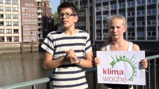 Felix Finkbeiner amp Jule Schnakenberg Schirmkinder der 5 Hamburger Klimawoche kurz [upl. by Aerdnahc53]