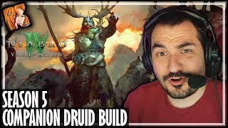 KRIPP’S COMPANION DRUID BUILD GUIDE Season 5  Diablo 4 [upl. by Maureen]