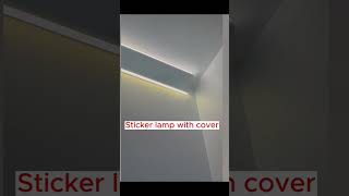 how to install the profile lights in the ceiling corner profilelight ceillingdesign [upl. by Jacky]