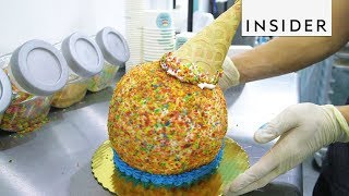 How Giant Ice Cream Cake Is Made [upl. by Erodaeht]