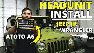 How to Install Android Head Unit ATOTO A6 Pro Jeep Wrangler JK 20072018 with Infinity sound system [upl. by Kermy124]