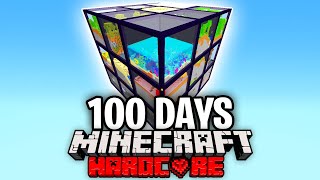 I Survived 100 Days in One Giant Rubiks Cube in Minecraft Hardcore [upl. by Ym]