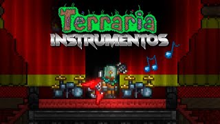 TUDO SOBRE OS INSTRUMENTOS MUSICAIS DO TERRARIA [upl. by Kaylil607]