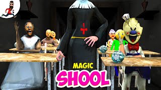 Magic School ★ Funny Animation Granny Ice Scream Evil Nun Baldi vs Aliashraf [upl. by Joella158]