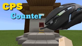 CPS Counter inside Minecraft PE Command Block Creation Download map no mod [upl. by Orban]