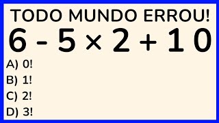 🔥4 QUESTÕES DE MATEMÁTICA PARA DESTRAVAR SEU CÉREBRO🧠 NÍVEL 1 [upl. by Nuahsor282]