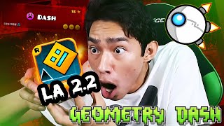 FERNANFLOO completa quotDASHquot el nuevo nivel de GEOMETRY DASH 22  Parodia 7 [upl. by Ingaborg222]