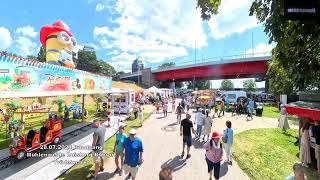 28072024 Rundgang Mühlenweide Duisburg Ruhrort Trödelmarkt [upl. by Sillad]