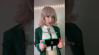 WHICH CHARACTER WILL SHE CHOOSE Chiaki danganronpa cosplay meme cosplay danganronpa chiaki meme [upl. by Nosreme]