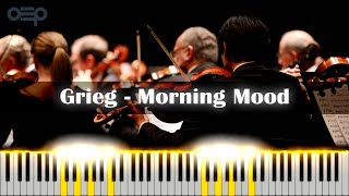 Grieg  Morning Mood  Classical Music with MIDI Visualizer 4K [upl. by Annoyek]