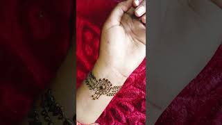 New Simple bracelet Mehndi Designshorts mehndi [upl. by Ralston171]