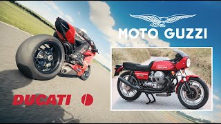 Pembrey  Moto Guzzi 850 Le Mans with 1299 Panigale 990 Duke and 790 Duke Lafranconi sound [upl. by Akeimahs329]