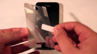 Brando Mirror Screen Guarder for iPhone 4 Review [upl. by Ahsinhoj527]