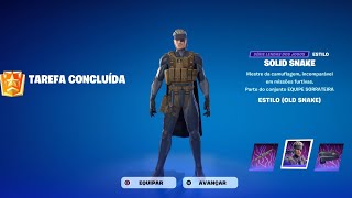 COMO COMPLETAR TODAS AS MISSÕES DO SOLID SNAKE  FORTNITE [upl. by Homans]