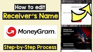 Edit MoneyGram Receiver Name  Update Receiver Name Spelling Money Gram Online  Change Payee Name [upl. by Euqinor684]