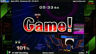 Apex 2014  CT EMP Mew2King vs Leffen  Winners Semis  SSBM  Japanese Commentary [upl. by Egdirdle]