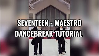 SEVENTEEN  MAESTRO  DANCEBREAK TUTORIAL Mirrored Slow and detail [upl. by Woodcock839]