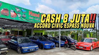 Gudang nya mobil bekas murah jonggol❗Termurah 8 juta obral semua 13 juta civic series nouva classy [upl. by Gnihc]