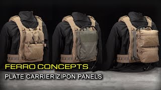 Ferro Concepts  Plate Carrier Zip on back panels [upl. by Jacobs]