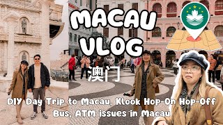 🇲🇴 Macau Travel Vlog  StepbyStep Guide  Ferry from HK to Macau Macau HopOn HopOff Bus Klook [upl. by Shantee]