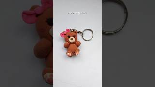 Teddy Bear diy  how to make teddy bear with clay 🧸shorts clay [upl. by Sunil556]