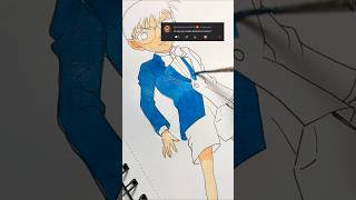 Detective Conan drawing artshorts artshortvideo animedrawing arttutorial detectiveconan [upl. by Ecinert848]