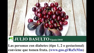 Las personas con diabetes tipo 1 2 o gestacional conviene que tomen frutaquot [upl. by Anohs868]