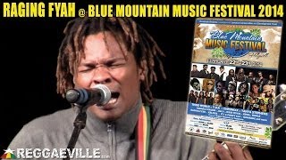 Raging Fyah  Running Away  Blue Mountain Music Festival 2014 [upl. by Ahtnamys]