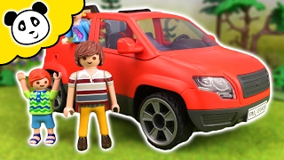 ⭕ PLAYMOBIL FAMILIE  Das Familienauto  Spielzeug auspacken amp spielen  Pandido TV [upl. by Ennaerb]