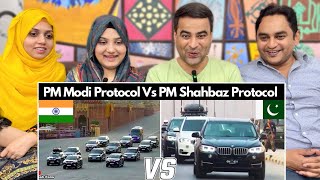 Indian PM Narendra Modi Protocol Vs Pakistani PM Shahbaz Sharif Protocol  Reaction [upl. by Yobybab706]