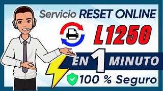 EPSON L1250 ✅ Servicio ONLINE Reset Almohadillas 🔒 Seguro ⚡ Rápido y 🔄 Reutilizable [upl. by Oretna761]