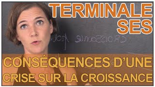 Les conséquences dune crise sur la croissance  SES  Terminale  Les Bons Profs [upl. by Nesyt]