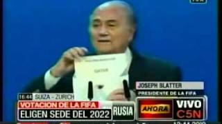 C5N VOTACION DE LA FIFA QATAR SERA SEDE MUNDIAL 2022 [upl. by Savage]