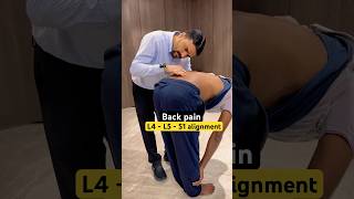 Back pain  sciatica pain  L4  L5  S1 alignment by dr harish grover ytshort feed [upl. by Connor42]