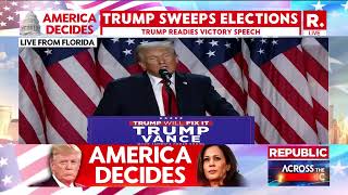 US Elections 2024 Trump Wins Big In US Election Victory Speech At Florida [upl. by Marve14]