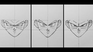 How I Draw Dragon Ball Faces  Tutorial [upl. by Norra582]