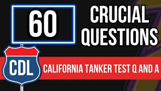 California CDL Tanker Test Questions and Answers 2024 CA Commercial Drivers License Study Guide [upl. by Hayidah]