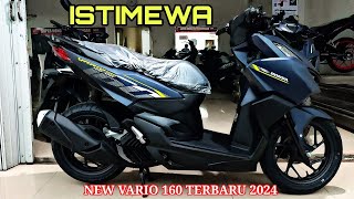 REVIEW VARIO 160 WARNA BARU 2024 VERSI CBS MATTE BLUE ISTIMEWA [upl. by Digirb]