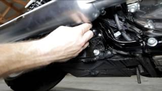 TAB Performance Exhaust Installation on VROD Muscle [upl. by Yoko162]