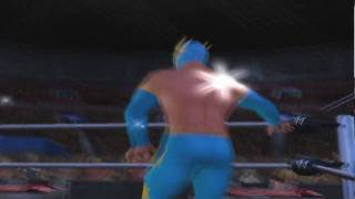 Sin Cara SvR 2011 CAW Entrance PS2 [upl. by Ellener]