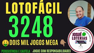 LOTOFACIL 3248 VEJA OS ALERTAS ATUALIZADO AQUI [upl. by Ahsinel]