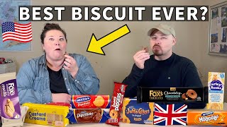 Americans Try British Biscuits for the First Time [upl. by Aikcir]