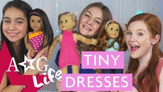 Easy DIY Doll Dresses  Tiny Doughnuts  AG Life  Episode 79  AmericanGirl [upl. by Balas]