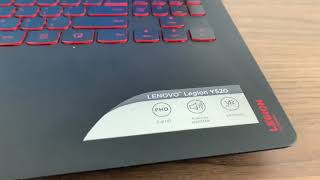 Lenovo Legion Y520 Intel i7 7th gen 8gb DDR4 Nvidia GeForce GTX 1060 6Gb gaming laptop [upl. by Ahsilet476]