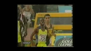 Hicham El Guerrouj 1500m World record 14071998 Roma Golden League High Quality [upl. by Bowden]