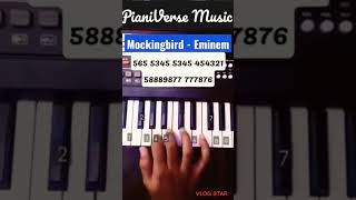 Mockingbird  Eminem Piano Tutorial viral shorts [upl. by Assile]