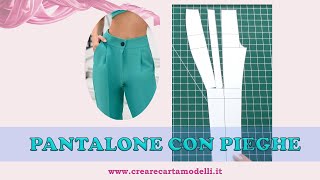 PANTALONE CON PIEGHE CARTAMODELLO [upl. by Zack]