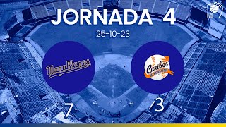 JORNADA 4 RESUMEN  Navegantes del Magallanes 7  Caribes de Anzoátegui 3  LVBP 2324 251023 [upl. by Aihset]