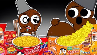 Incredibox Sprunki  BRUD Pregnant amp Baby BRUD Convenience Store Food Mukbang Animation  ASMR [upl. by Dorinda]